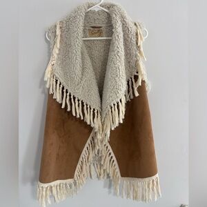 Scully Women’s Fringe Western Vest Size Large